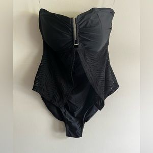 Jones New York one piece black swimsuit Size 12